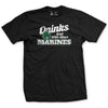 Drinks Well With Other Marines T-Shirt - BLACK
