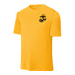 Eagle Globe & Anchor Black Left Chest Performance T-Shirt