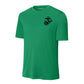 Eagle Globe & Anchor Black Left Chest Performance T-Shirt