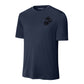 Eagle Globe & Anchor Black Left Chest Performance T-Shirt