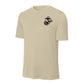 Eagle Globe & Anchor Black Left Chest Performance T-Shirt