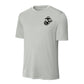 Eagle Globe & Anchor Black Left Chest Performance T-Shirt