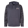 Earned Never Given Camo Fleece Performance Hooded Sweatshirt - CHARCOAL