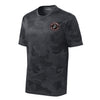 Camohex Earned Never Given Circle Left Chest Performance T-Shirt - CAMOHEX IRON GREY