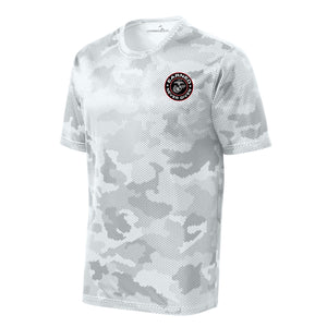 Camohex Earned Never Given Circle Performance T-Shirt in White - USMC unit tee