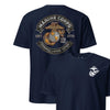 Earned Never Given Rocker Leather Patch T-Shirt - NAVY