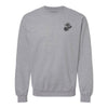 Eagle Globe And Anchor Crewneck Sweatshirt with Black Logo - Grey