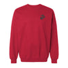 Eagle Globe And Anchor Crewneck Sweatshirt with Black Logo - Red