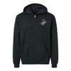 Classic Eagle Globe and Anchor Full Zip Hoodie - Black