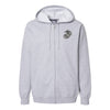 Classic Eagle Globe and Anchor Full Zip Hoodie - Grey