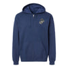 Classic Eagle Globe and Anchor Full Zip Hoodie - Navy