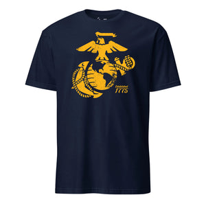 Eagle Globe & Anchor Established T-Shirt in Navy - USMC veteran tee