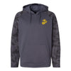 EGA Camo Fleece Performance Hooded Sweatshirt -Gold Logo - CHARCOAL