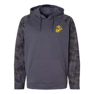 EGA Camo Fleece Performance Hooded Sweatshirt -Gold Logo