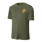Eagle Globe & Anchor Gold Left Chest Performance T-Shirt