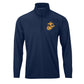 Eagle Globe & Anchor Gold Performance Quarter Zip Pullover
