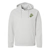 EGA Performance Fleece Hooded Sweatshirt - OD Green Logo - GREY