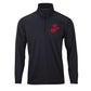 Eagle Globe & Anchor Red Performance Quarter Zip Pullover