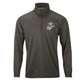 Eagle Globe & Anchor Silver Performance Quarter Zip Pullover