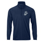 Eagle Globe & Anchor Silver Performance Quarter Zip Pullover