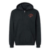 OLD School Eagle Globe and Anchor Full Zip Hoodie - Black