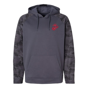 EGA Camo Fleece Performance Hooded Sweatshirt -Red Logo