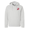 EGA Performance Fleece Hooded Sweatshirt - Red Logo - GREY