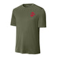 Eagle Globe & Anchor Red Left Chest Performance T-Shirt