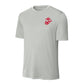 Eagle Globe & Anchor Red Left Chest Performance T-Shirt