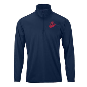 EGA Performance Quarter Zip Pullover - Red Logo