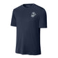 Eagle Globe & Anchor Silver Left Chest Performance T-Shirt