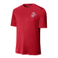 Eagle Globe & Anchor Silver Left Chest Performance T-Shirt