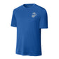 Eagle Globe & Anchor Silver Left Chest Performance T-Shirt