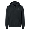 Subdued Eagle Globe and Anchor Full Zip Hoodie - Black