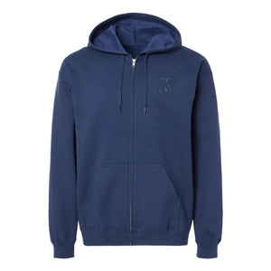 Subdued Eagle Globe and Anchor Full Zip Hoodie