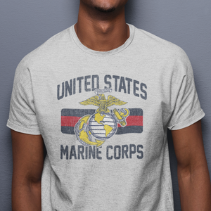 USMC Vinatge EGA Classic Blood Stripe T-Shirt
