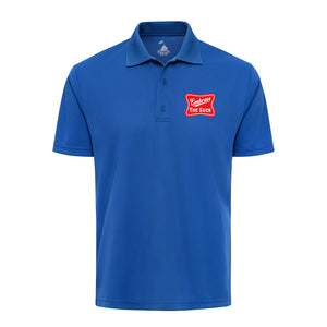 Embrace the Suck Performance Polo Shirt in Royal - USMC unit polo shirt