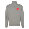Embrace the Suck Quarter Zip Sweatshirt - HEATHER GREY