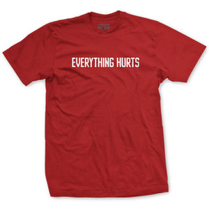 Everything Hurts T-Shirt in Red - USMC unit tee