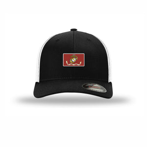 USMC Flag — BLACK/WHITE