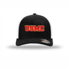USMC Flexfit 3D Embroidered Patch Structured Trucker - BLACK/WHITE