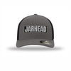 Flexfit Jarhead Carbon Fiber Patch Structured Trucker - GRAPHITE/BLACK