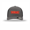 USMC Flexfit 3D Embroidered Patch Structured Trucker - GRAPHITE/BLACK