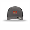 USMC Flag Flexfit Flexstyle Patch Structured Trucker - GRAPHITE/BLACK