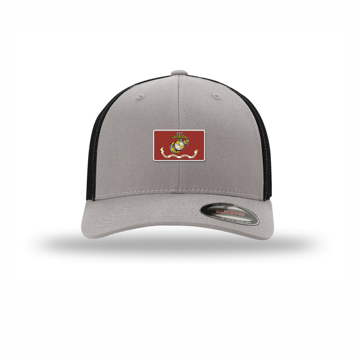 USMC Flag — SILVER/BLACK