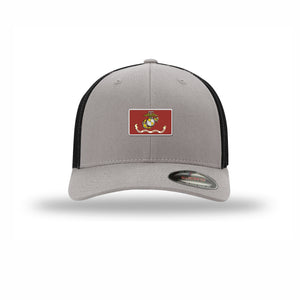USMC Flag — SILVER/BLACK