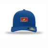 USMC Flag Flexfit Flexstyle Patch Structured Trucker - ROYAL/WHITE
