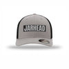 Flexfit Jarhead Carbon Fiber Patch Structured Trucker - SILVER/BLACK