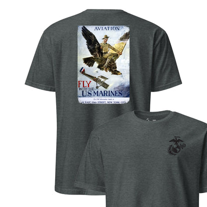 Fly With the Marines Recruiting Poster T-Shirt