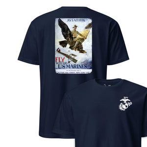 Fly With the Marines Recruiting Poster T-Shirt